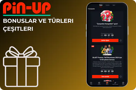 PinUp Bonuslar ve Türleri Çeşitleri