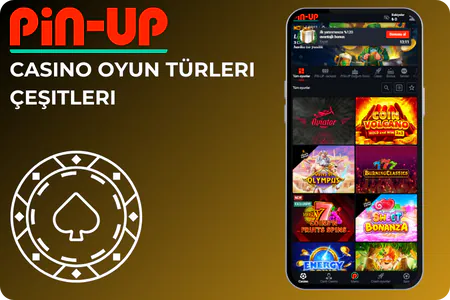 Pin-Up'taki Casino Oyun Türleri Çeşitleri