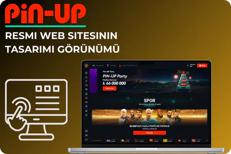 Pin-Up Resmi Web Sitesinin Tasarımı Görünümü